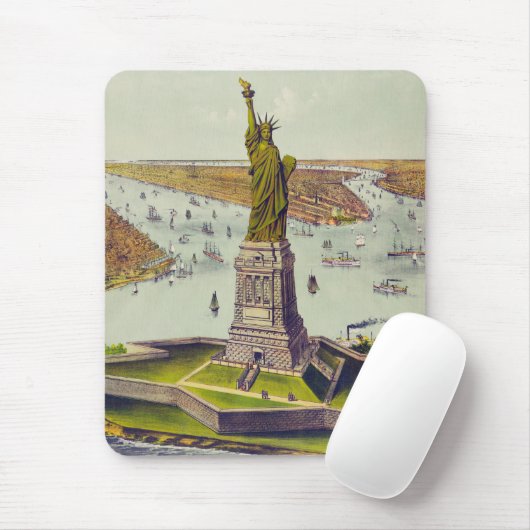 Die große Bartholdi-Statue, Freiheitsstatue Mousepad (Mit Mouse)