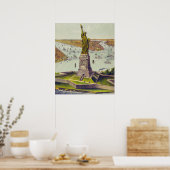 Die große Bartholdi-Statue, Freiheitsstatue Poster (Küche)