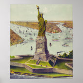 Die große Bartholdi-Statue, Freiheitsstatue Poster (Vorne)