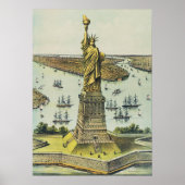Die große Bartholdi-Statue, Freiheitsstatue Poster (Vorne)