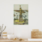 Die große Bartholdi-Statue, Freiheitsstatue Poster (Küche)