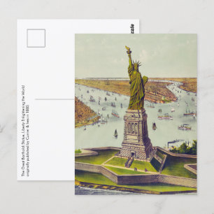 Die große Bartholdi-Statue, Freiheitsstatue Postkarte