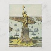 Die große Bartholdi-Statue, Freiheitsstatue Postkarte (Vorderseite)