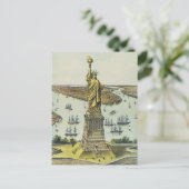Die große Bartholdi-Statue, Freiheitsstatue Postkarte (Stehend Vorderseite)