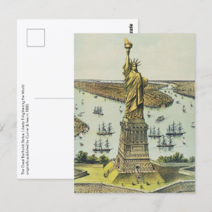 Die große Bartholdi-Statue, Freiheitsstatue Postkarte