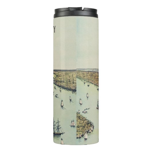 Die große Bartholdi-Statue, Freiheitsstatue Thermosbecher (Rückseite)