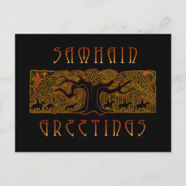 Die große Baumsamhain-Karte Postkarte