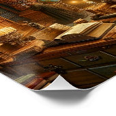 Die Große Bibliothek der Erleuchtung Poster (Ecke)