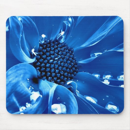 Die große blaue Blume Mousepad (Vorne)