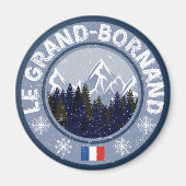Die Große Bornand Skistation Magnet (Vorne)
