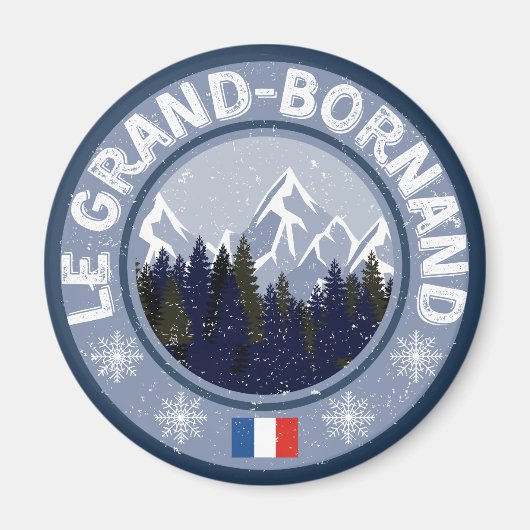 Die Große Bornand Skistation Magnet (Vorne)