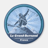 Die Große Bornand Skistation Magnet (Vorne)