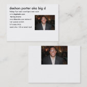 die große d-Zoneninfo-Karte Visitenkarte (Vorne/Hinten)