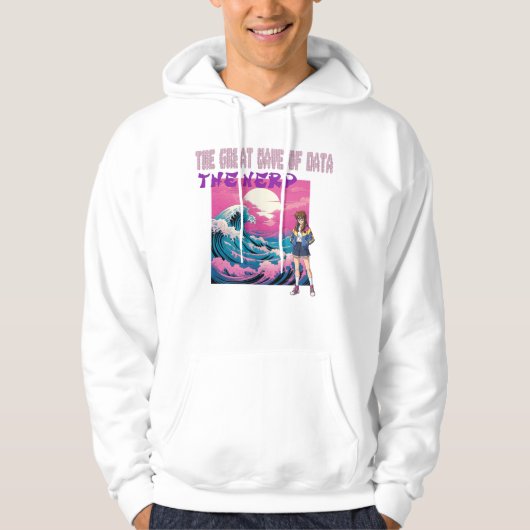 Die große Datenwelle Hoodie (Vorderseite)