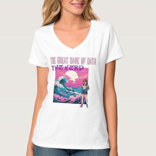 Die große Datenwelle T-Shirt (Vorderseite)