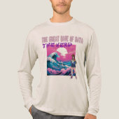 Die große Datenwelle Tri-Blend Shirt (Vorderseite)
