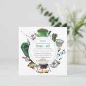 Die große Drei-Ach-Fischerei | 30. Geburtstag Einladung (Stehend Vorderseite)