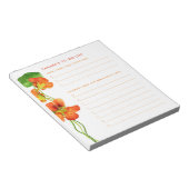 DIE GROSSE DREI Nasturtium-Aufgabenliste Notizblock (angewinkelt)