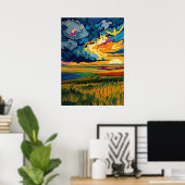 Die Große Ebene - Endloser Horizont Poster (Heimbüro)