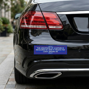 Die Größe einer Nation Autoaufkleber