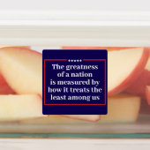 Die Größe einer Nation Politisch Etiketten (Befestigt)