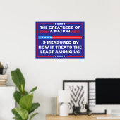 Die Größe einer Nation Politisch Poster (Heimbüro)