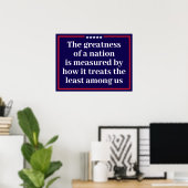 Die Größe einer Nation Politisch Poster (Heimbüro)