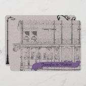 Die große, einfache Einladung zur Hochzeit (Vorne/Hinten)