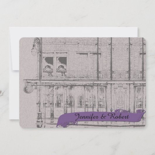 Die große, einfache Einladung zur Hochzeit (Vorderseite)