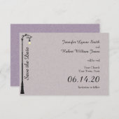 Die große einfache Hochzeit rettet das Datum Save The Date (Vorne/Hinten)