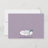 Die große einfache Hochzeit rettet das Datum Save The Date (Rückseite)