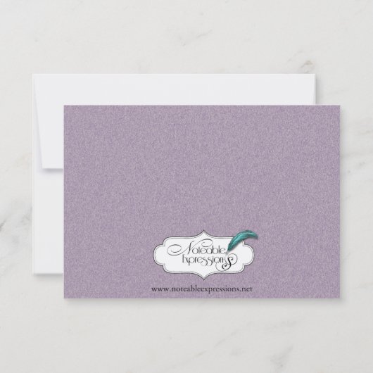 Die große einfache Hochzeit rettet das Datum Save The Date (Rückseite)