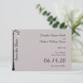 Die große einfache Hochzeit rettet das Datum Save The Date (Stehend Vorderseite)