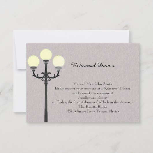 Die große einfache Hochzeits-Probe Einladung (Vorderseite)