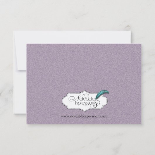 Die große einfache Hochzeits-Probe Einladung (Rückseite)