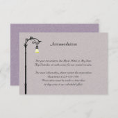 Die große, einfache Hochzeitsnadel Begleitkarte (Vorne/Hinten)