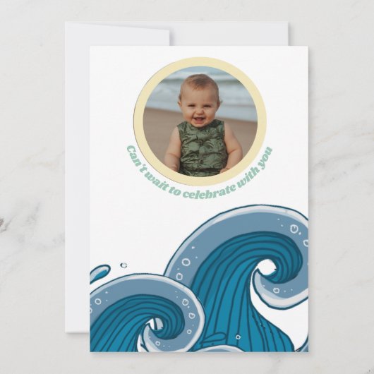 Die große Einladung zum ersten Geburtstag (Rückseite)