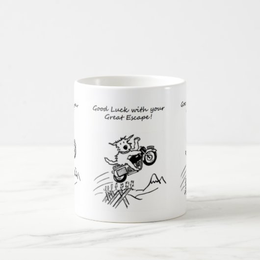 Die große Entweichen-viel Kaffeetasse (Mittel)