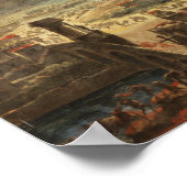 Die große Eruption des Vesuvs Poster (Ecke)