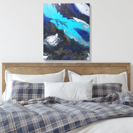 "Die große Expansion." Leinwanddruck (Insitu (Schlafzimmer))