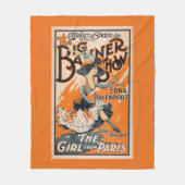 Die große Fahnen-Show "das Mädchen von Paris " Fleecedecke (Vorderseite)