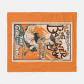 Die große Fahnen-Show "das Mädchen von Paris " Fleecedecke (Vorderseite (Horizontal))