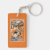 Die große Fahnen-Show "das Mädchen von Paris " Schlüsselanhänger (Rückseite)