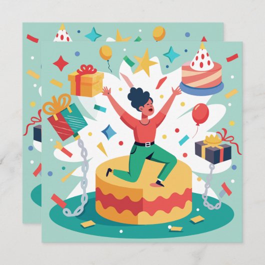 Die große Flucht Einladung (Vorne/Hinten)