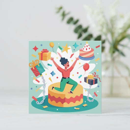 Die große Flucht Einladung (Stehend Vorderseite)