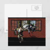 Die große Flucht Postkarte (Vorne/Hinten)