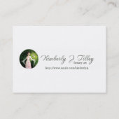 Die große Flussdividende Mini Print Visitenkarte (Rückseite)