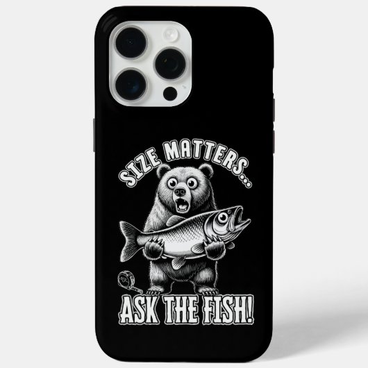 Die Größe frage den Fisch Case-Mate iPhone Hülle (Rückseite)