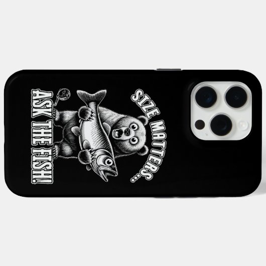 Die Größe frage den Fisch Case-Mate iPhone Hülle (Rückseite (Horizontal))