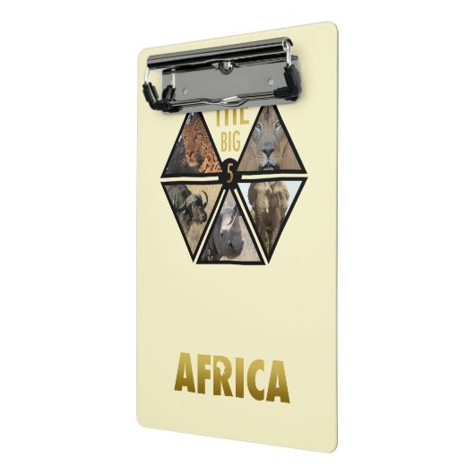 Die große Fünf-Afrika-Mini-Zwischenablage Mini Klemmbrett (Gewinkelt2)